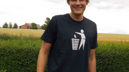 T-shirt: Pictogram (sort)